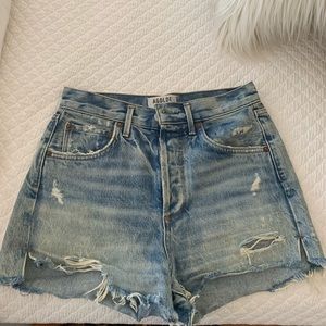 Agolde Jaden Denim Shorts high-waisted